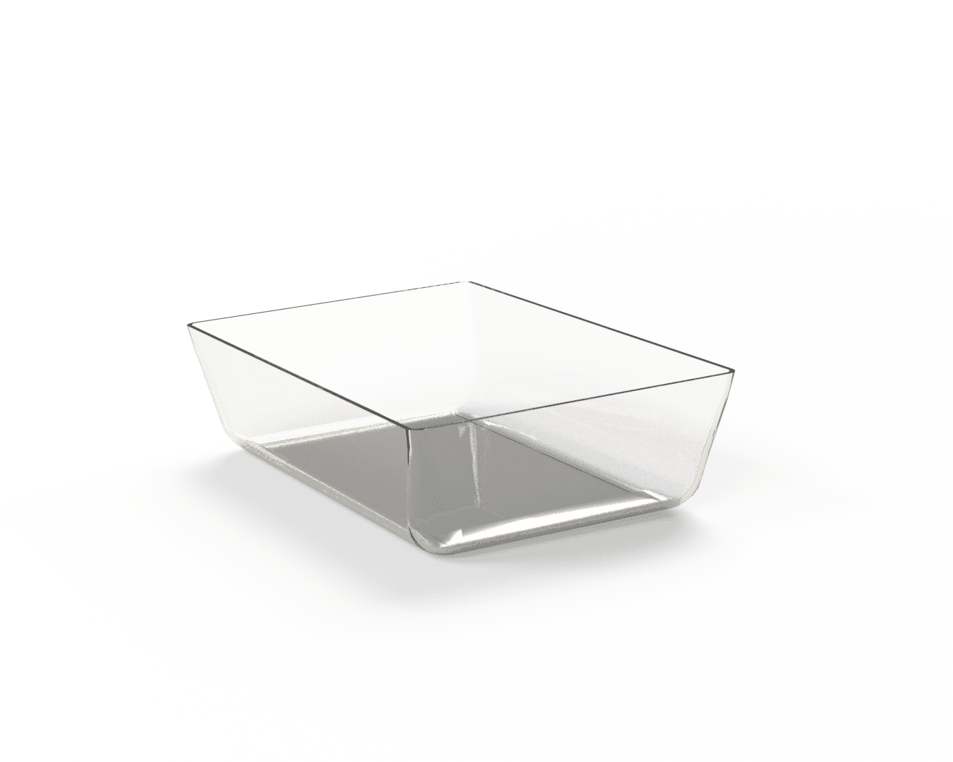 Ravier acrylique transparent 197x126x50 mm