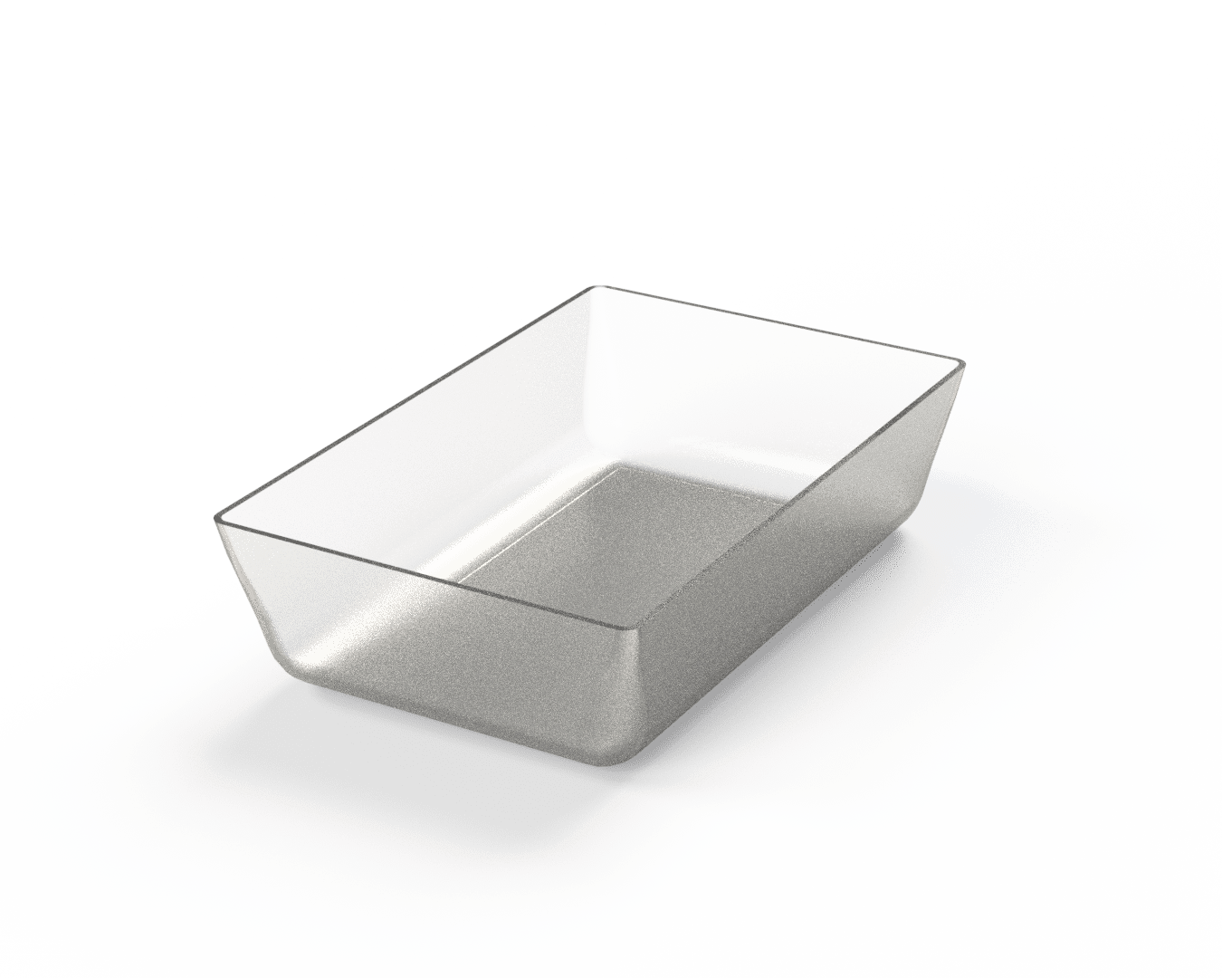Ravier acrylique transparent 197x126x50 mm