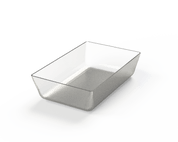 Ravier acrylique transparent 197x126x50 mm