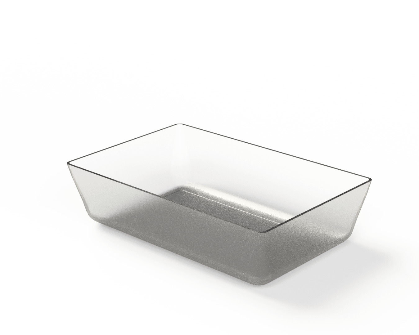 Ravier acrylique transparent 197x126x50 mm