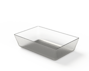 Ravier acrylique transparent 197x126x50 mm