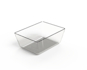 Ravier acryl transparent 98x63x50 mm