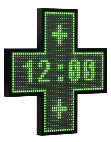 Croix de pharmacie double face Lucia Urban 1000