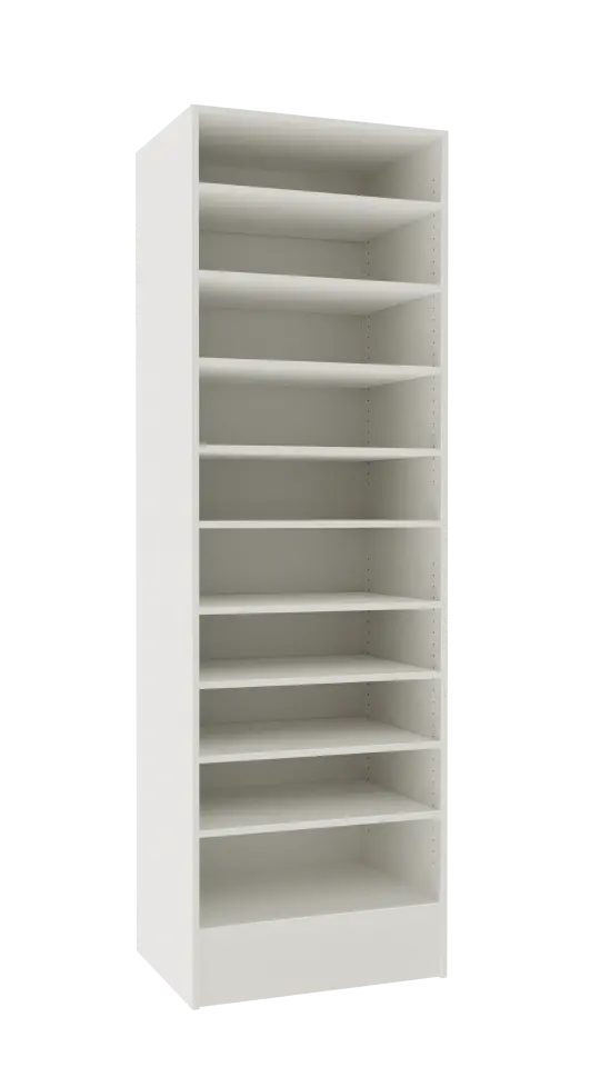 Epis en bois pour l'organisation du back-office - Équipé de 10 tablettes